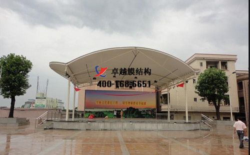 邢臺膜結構看臺/主席臺/舞臺【現代職業學校等】設計施工案例