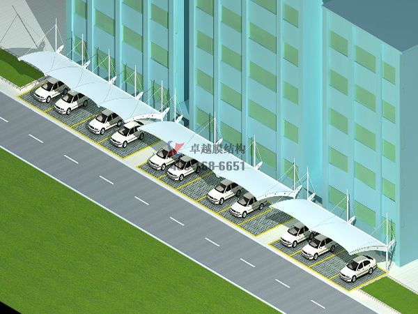    阿克蘇<font color='red'>膜結構車棚</font>【阿克蘇統一企業有限公司等】設計施工案例