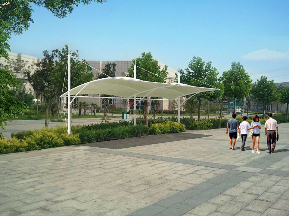 鄭州<font color='red'>膜結構車棚</font>|景觀小品|專業生產廠家