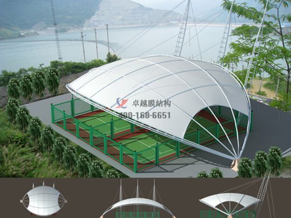 張家界膜結構網(wǎng)球場頂棚罩棚廠家直銷