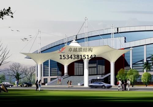 膜結(jié)構大門、建筑入口效果圖